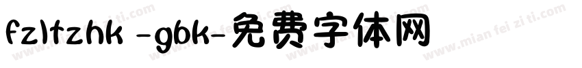 fzltzhk -gbk字体转换